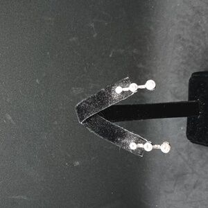 No Brand Rhinestone Bar Earrings